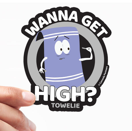 Towelie - Wanna Get High Sticker