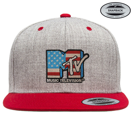 MTV American Flag Premium Snapback Cap