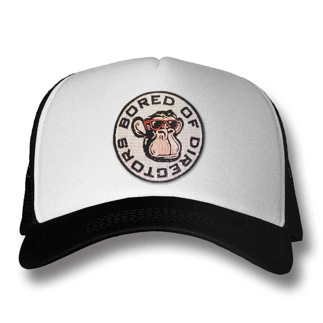 Bored Of Directors Circle Patch Trucker Cap