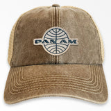 Pan-Am Retro Logo Patch Vintage Trucker Cap