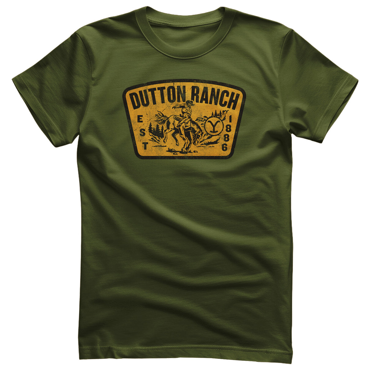 Yellowstone - Washed Dutton Ranch Patch T-Shirt