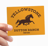 Dutton Ranch Montana Sign Sticker