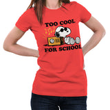 Snoopy - Too Cool For School Girly Tee