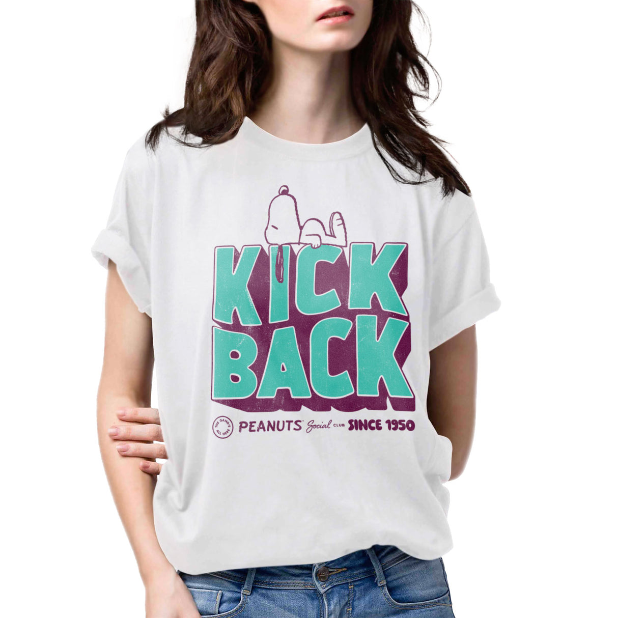 Peanuts - Kick Back Social Club Girly Tee