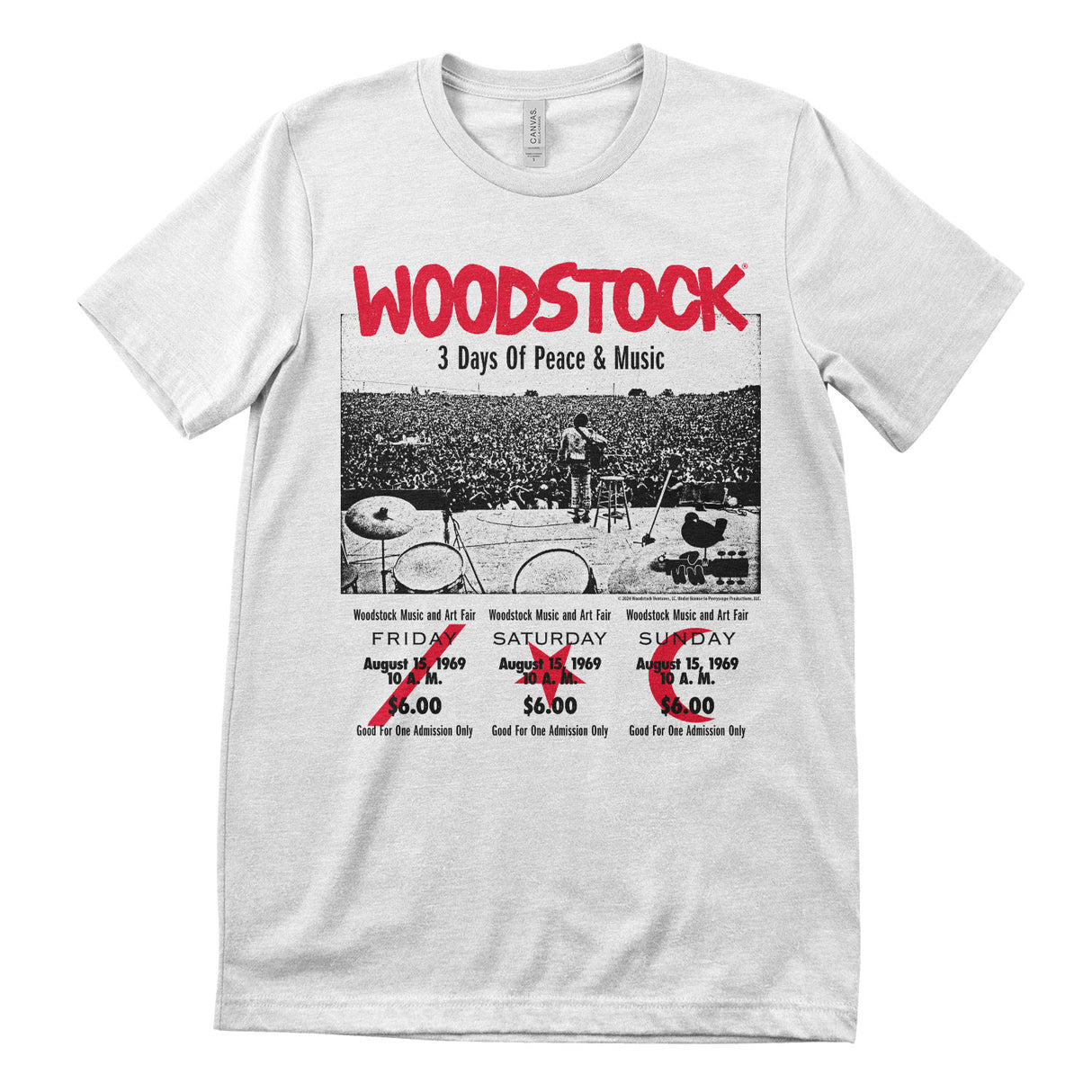 Woodstock - 3 Day Ticket T-Shirt