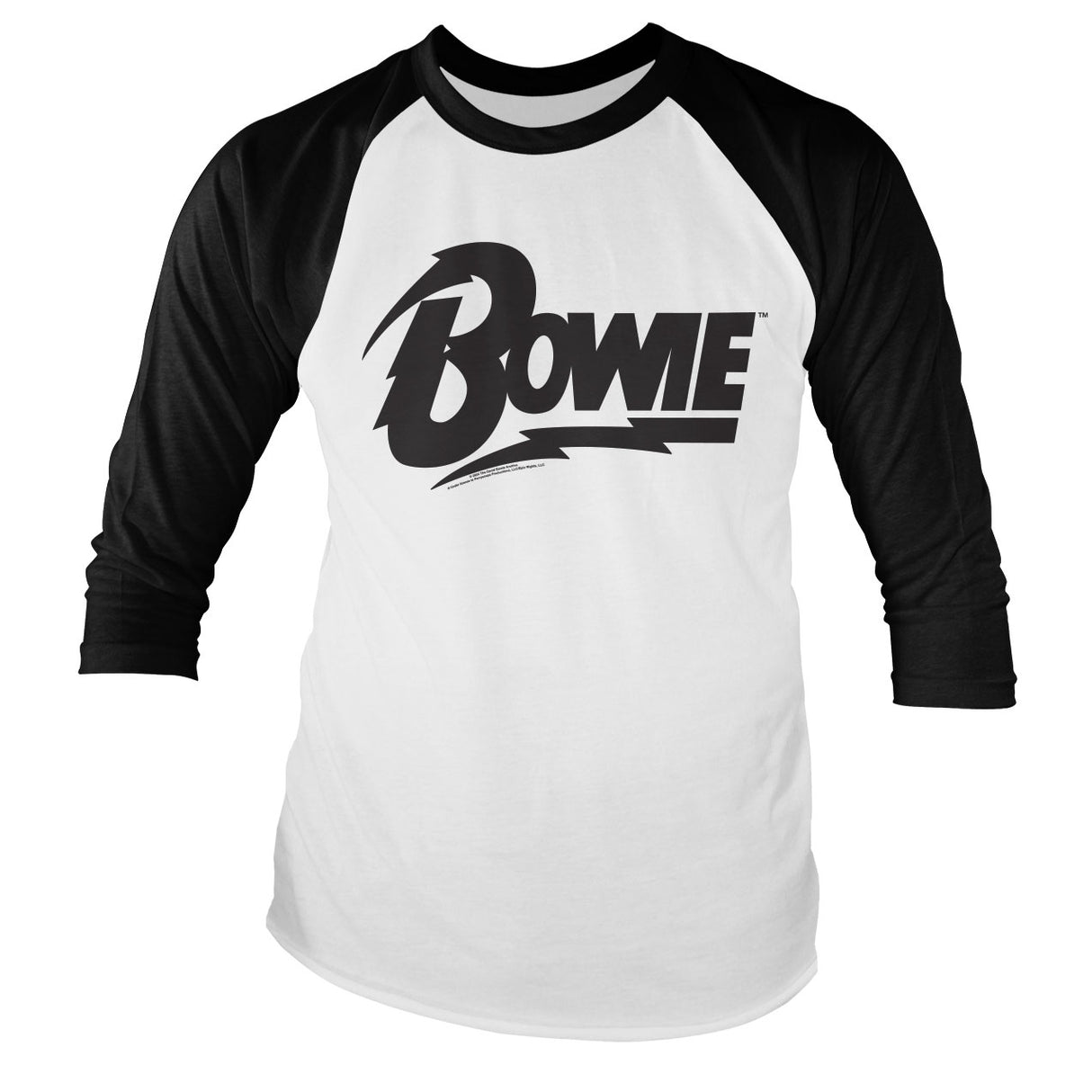 David Bowie Logo Baseball Long Sleeve Tee