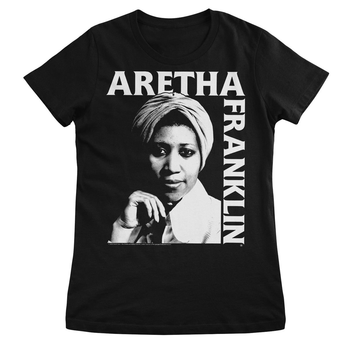 Aretha Franklin Portrait Girly Tee