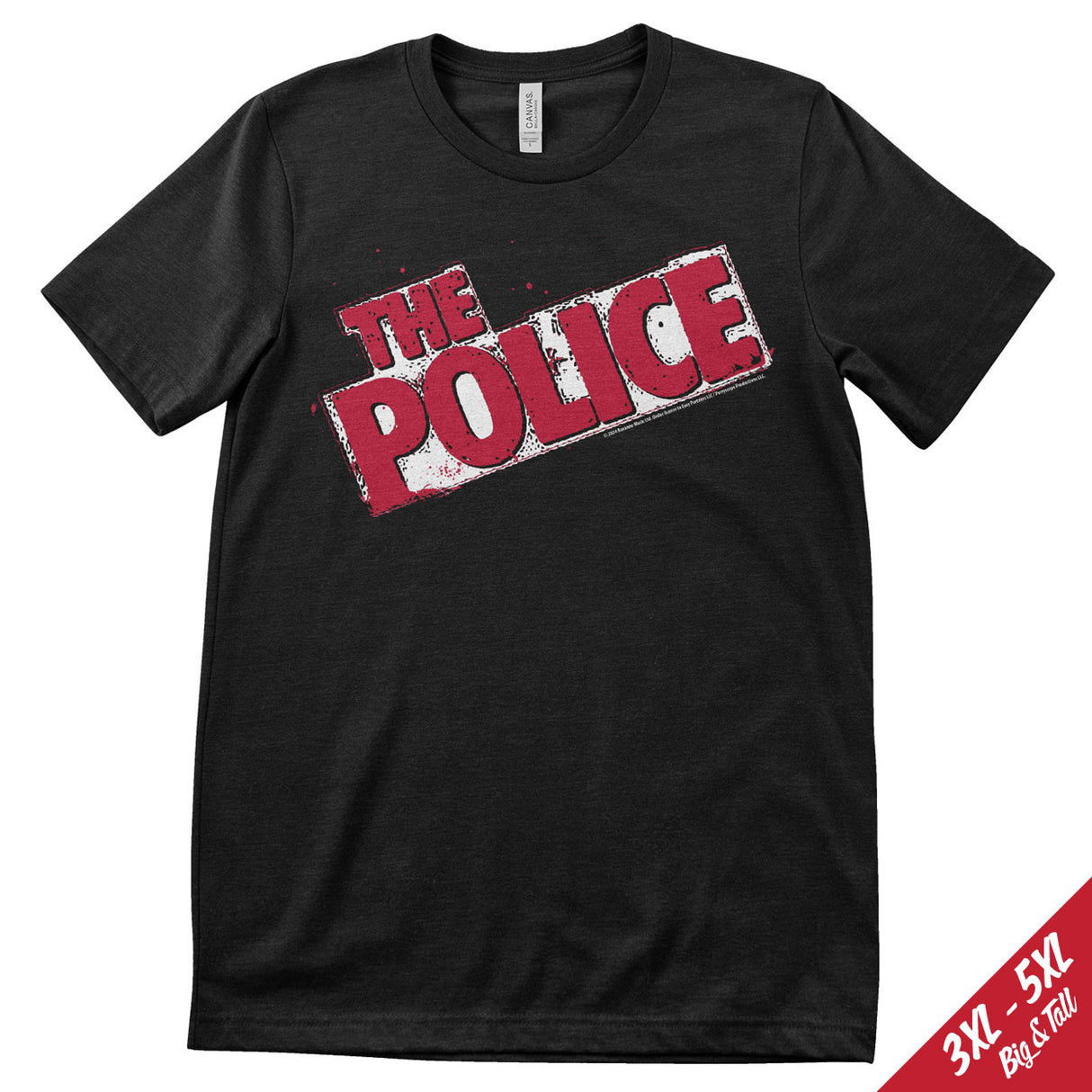 The Police Distressed Logo Big & Tall T-Shirt