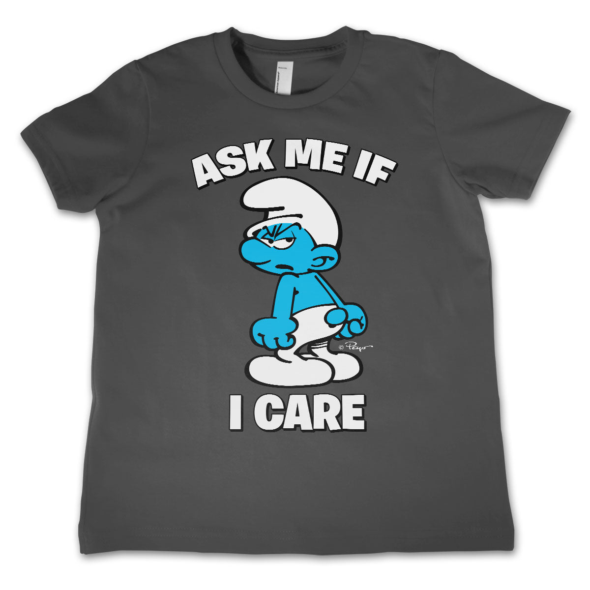 The Smurfs - Ask Me If I Care Kids Tee