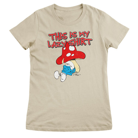 The Smurfs - This Is My Lazy Shirt Girly Tee