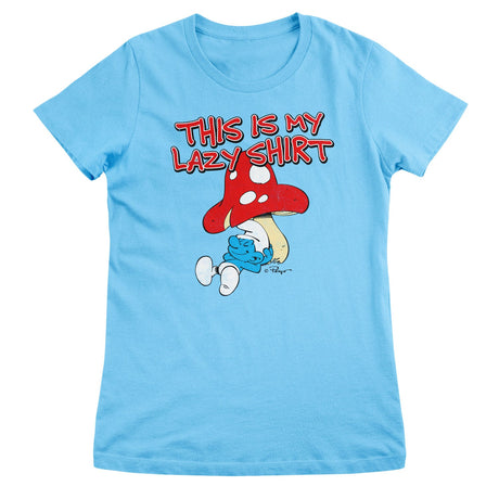 The Smurfs - This Is My Lazy Shirt Girly Tee