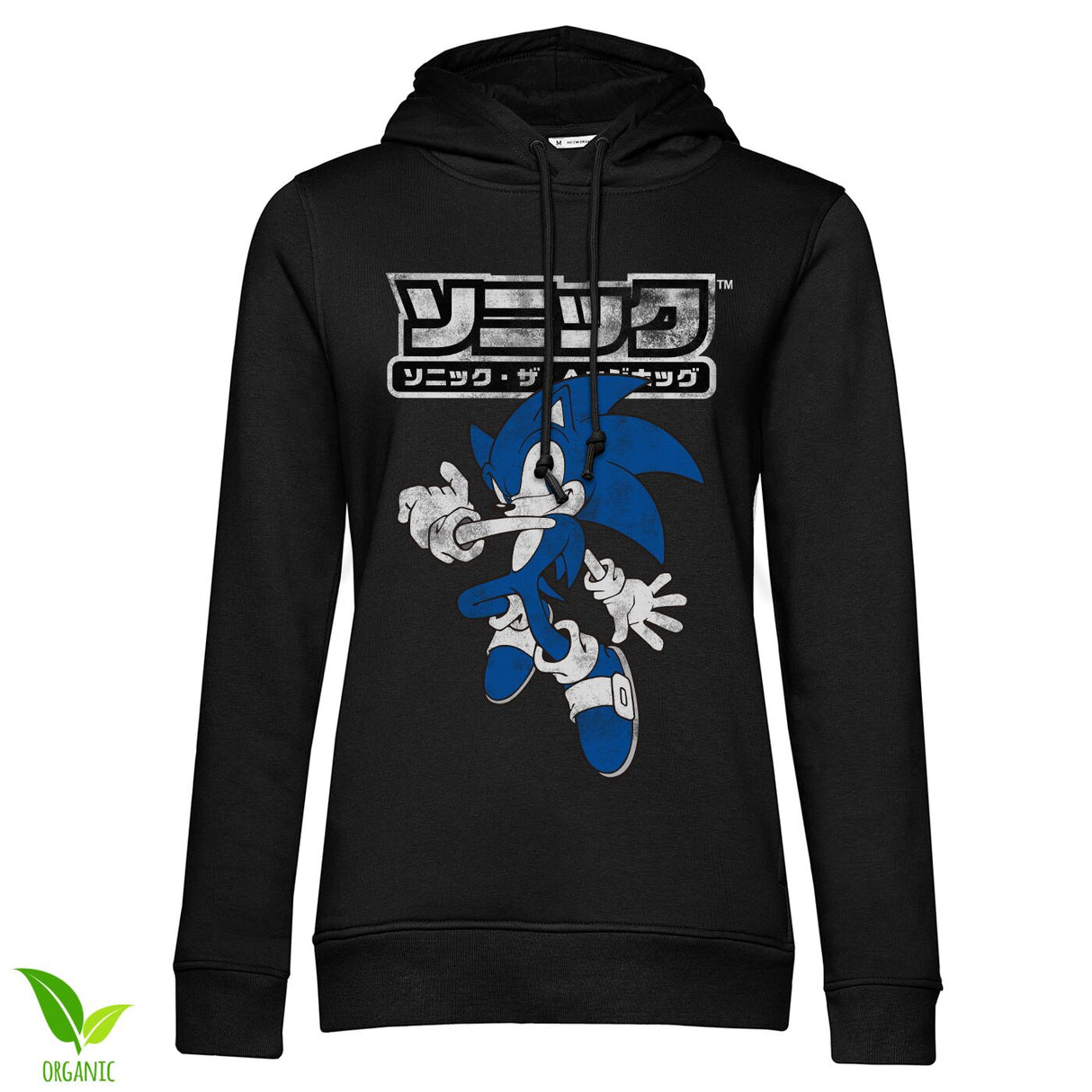 Sonic The Hedgehog Japanese Logo Girls Hoodie