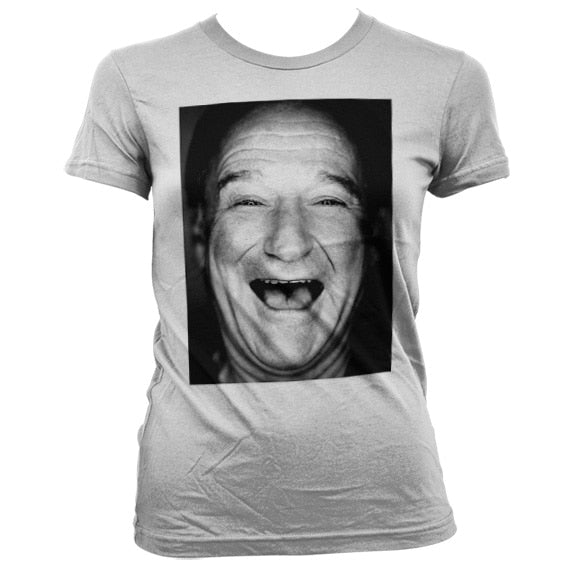 Robin Williams Face Up Girly T-Shirt