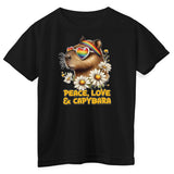 Peace - Love & Capybara Kids Tee
