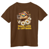 Peace - Love & Capybara Kids Tee