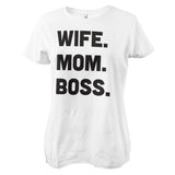 Wife - Mom - Boss Girly Tee