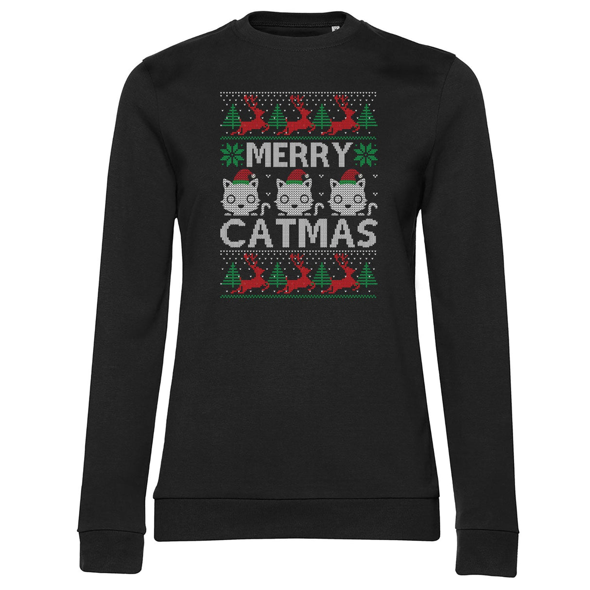 Merry Catmas Girly Sweatshirt