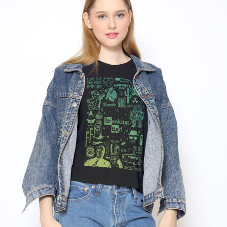Breaking Bad Icons Mashup Girly Tee