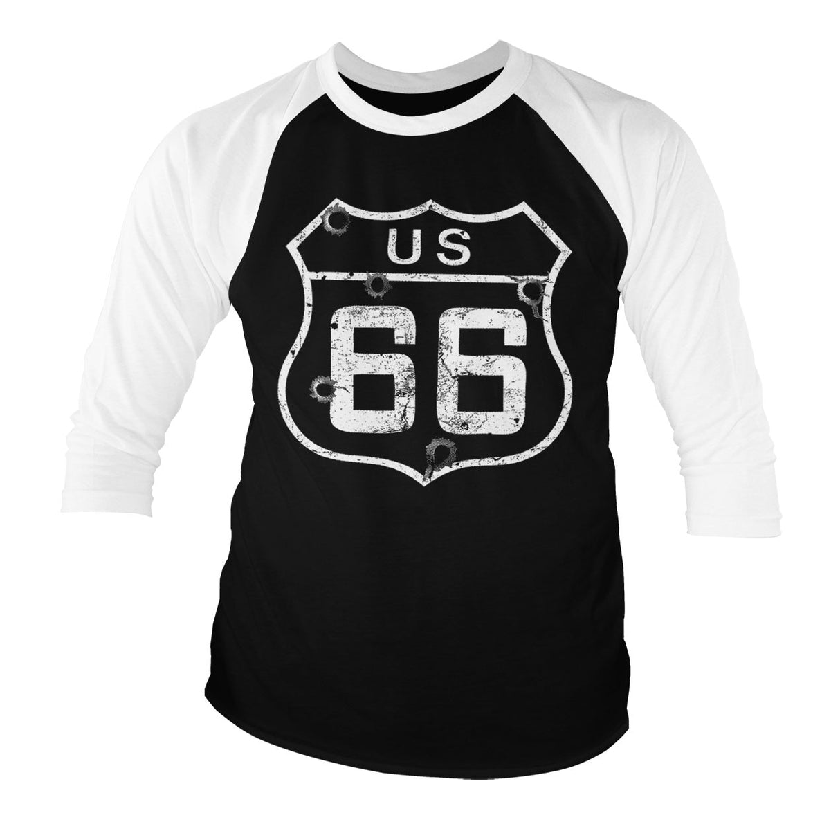 Route 66 - Bullets Baseball 3/4 Sleeve Tee