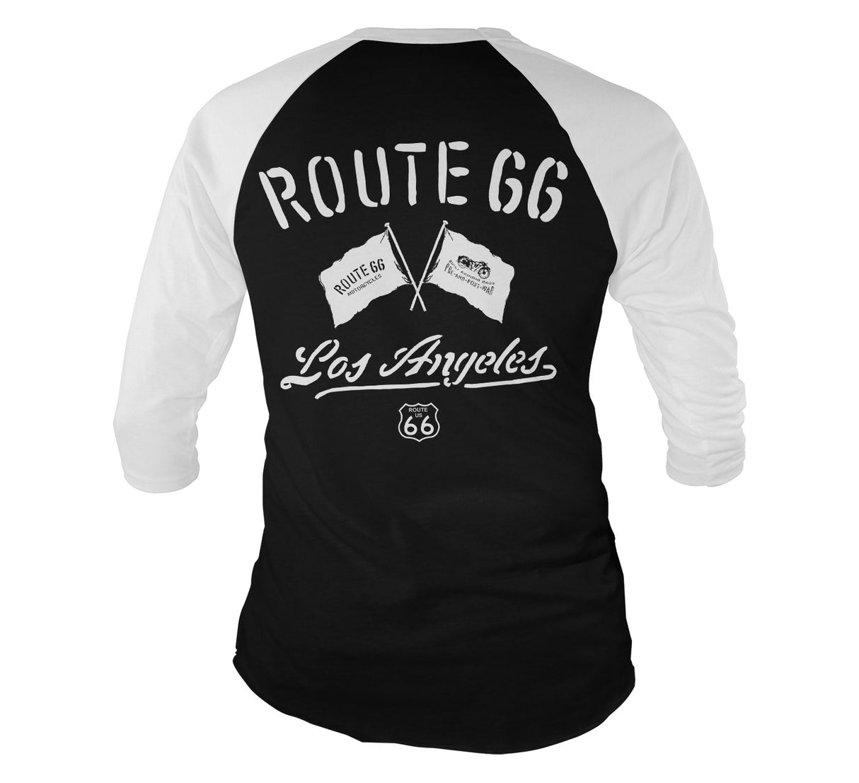 Route 66 Los Angeles Baseball 3/4 Sleeve Tee