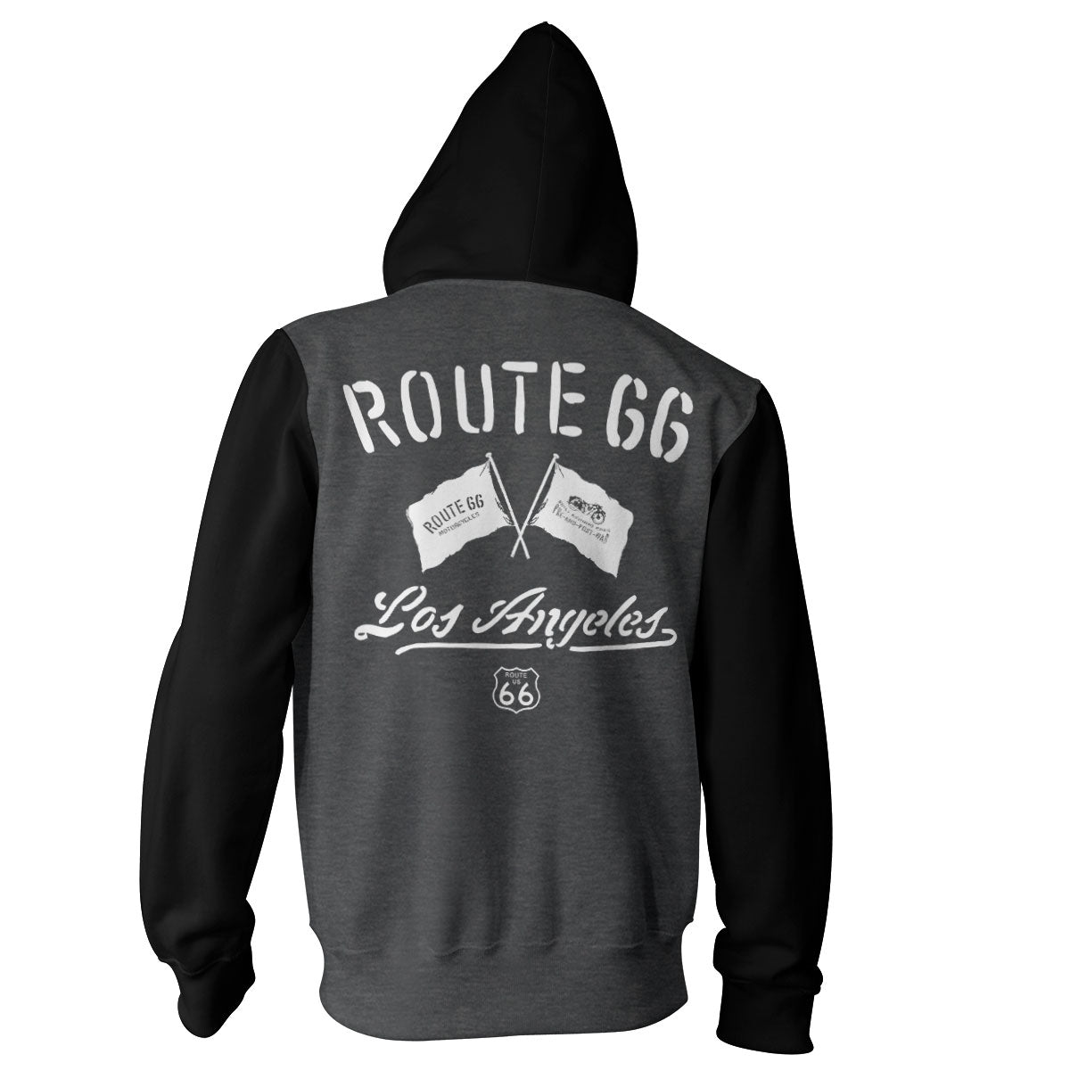 Route 66 Los Angeles Varsity Zipped Hoodie