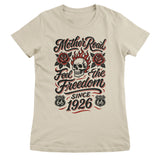 Route 66 Freedom Roses Girly Tee