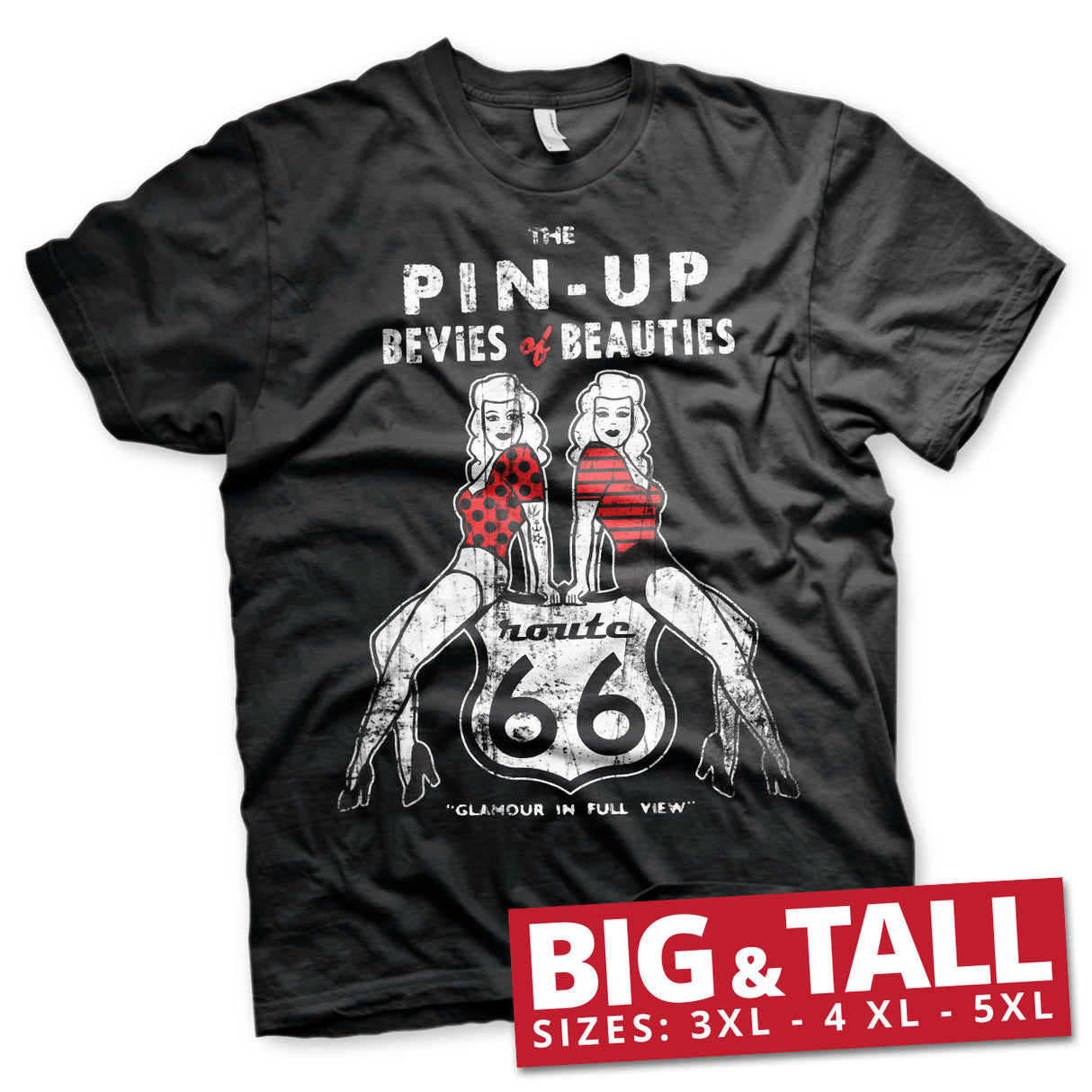 Route 66 Pin-Ups Big & Tall T-Shirt