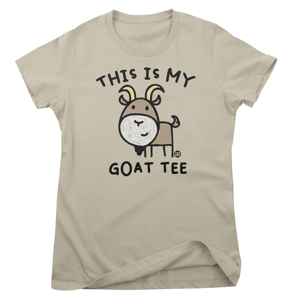 This Is My GOAT Tee - ToddArt Girly Tee
