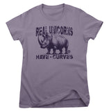 Real Unicorns Have Curves - ToddArt Girly Tee