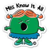 Miss Know It All Sticker