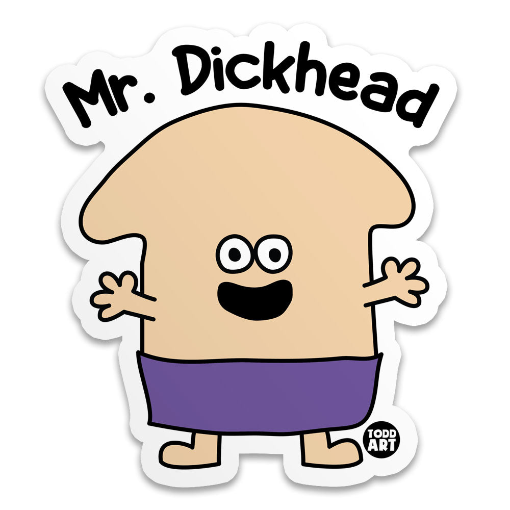 Mr Dickhead Sticker