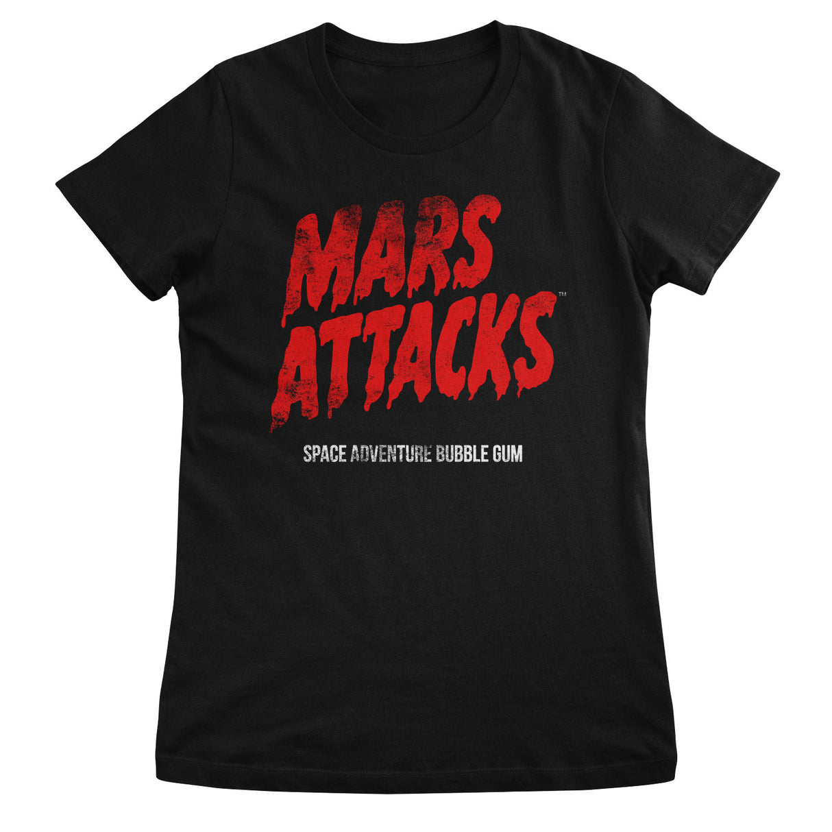 Mars Attacks Distressed Logo Girly Tee