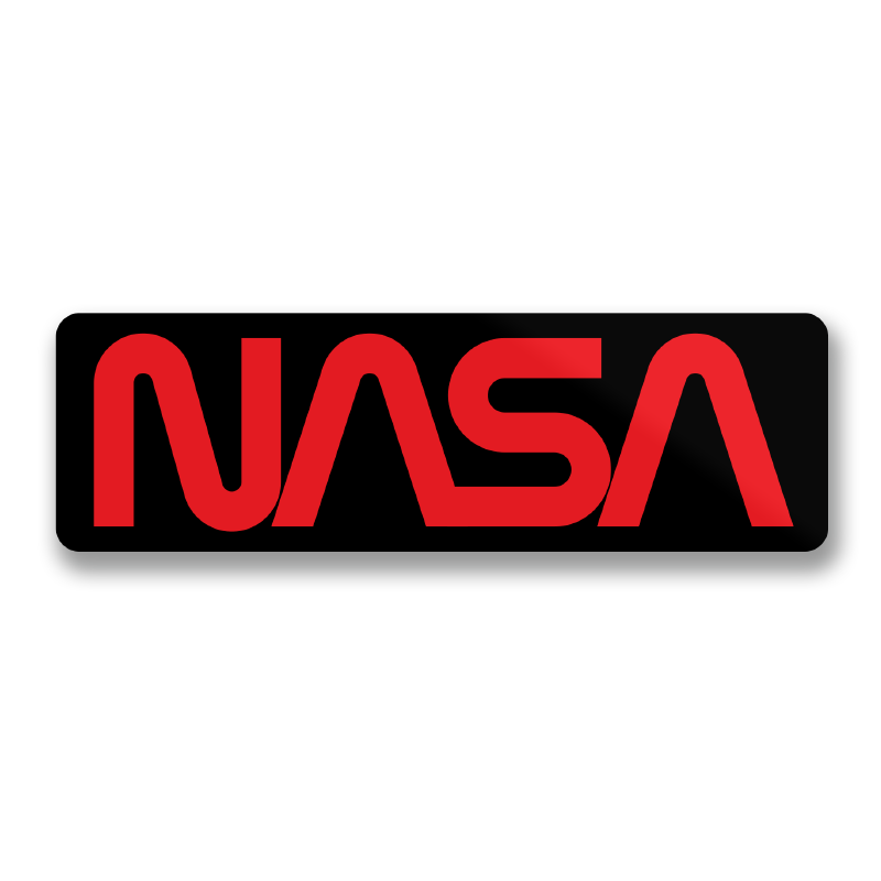 NASA Worm Logo Sticker