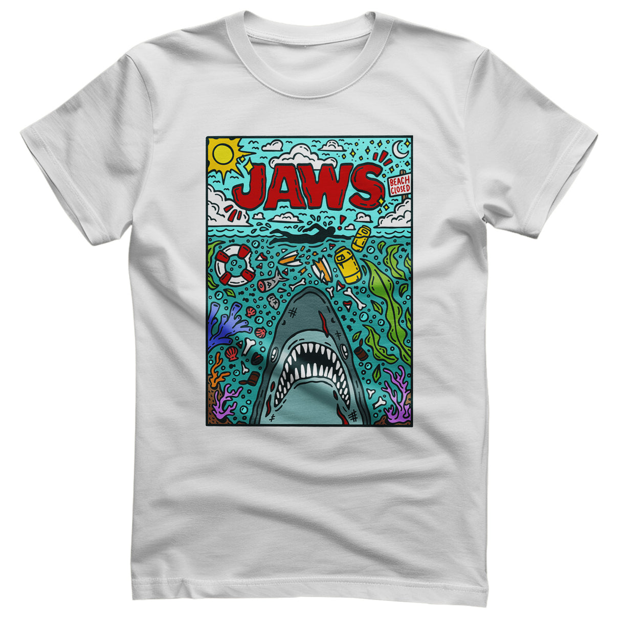 JAWS Doodler Poster T-Shirt