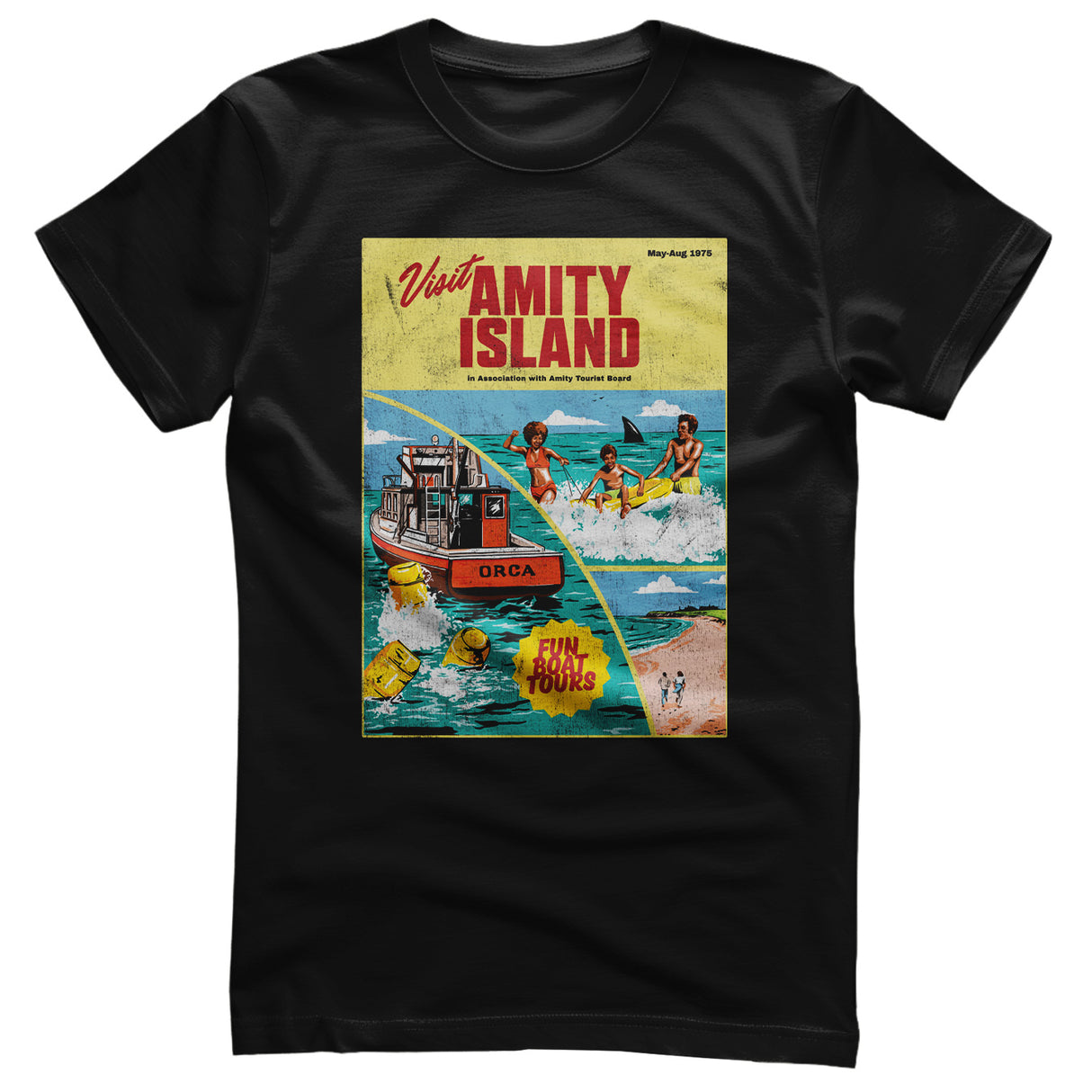 JAWS - Visit Amity Island Retro T-Shirt