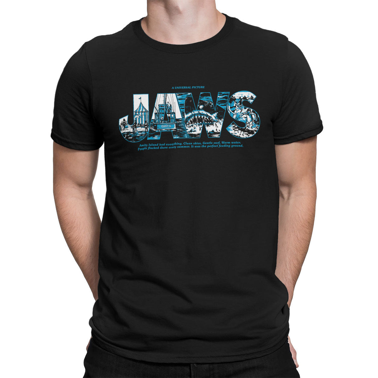 Jaws Logo Scenes T-Shirt