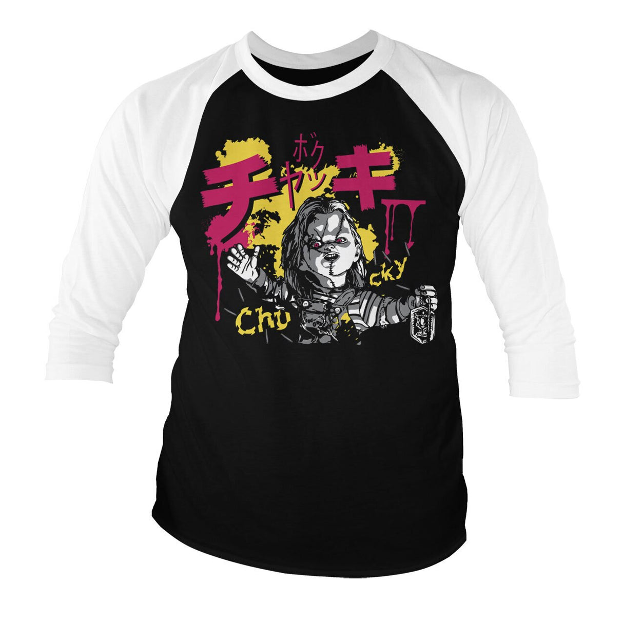 Chucky Graffiti Baseball 3/4 Sleeve Tee