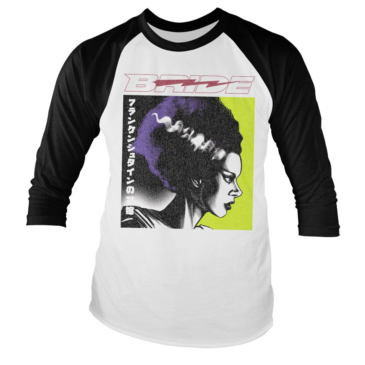 Bride of Frankenstein Baseball Long Sleeve T-Shirt