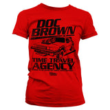 Doc Brown Time Travel Agency Girly Tee