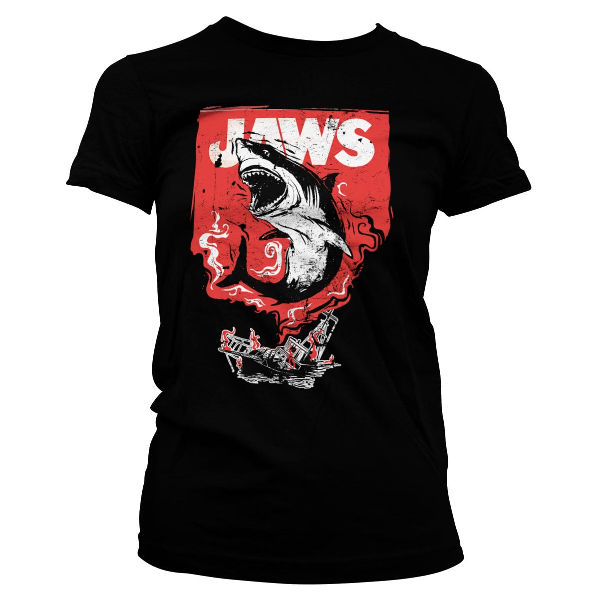 Jaws - Shark Smoke Girly Tee