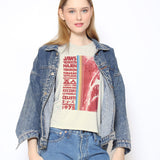 Jaws Movie Titles Girly Tee