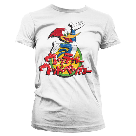 Woody Woodpecker Washed Japanese Logo Girly Tee