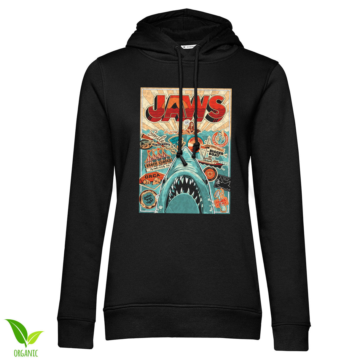 Jaws Water Poster Girly Hoodie