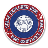 E.T. Space Explorer 1982 Sticker