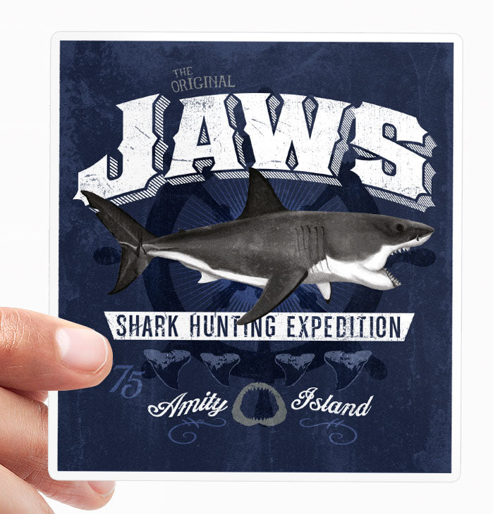 JAWS - Shark Hunting Expedition Sticker