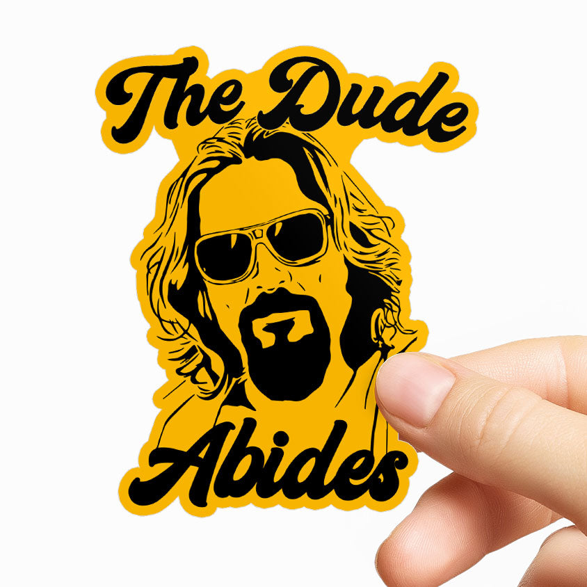 The Dude Abides Sticker