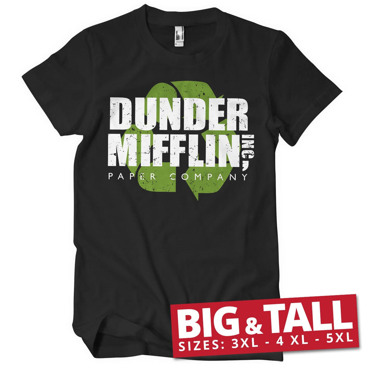 Dunder Mifflin Recycle Logo Big & Tall T-Shirt