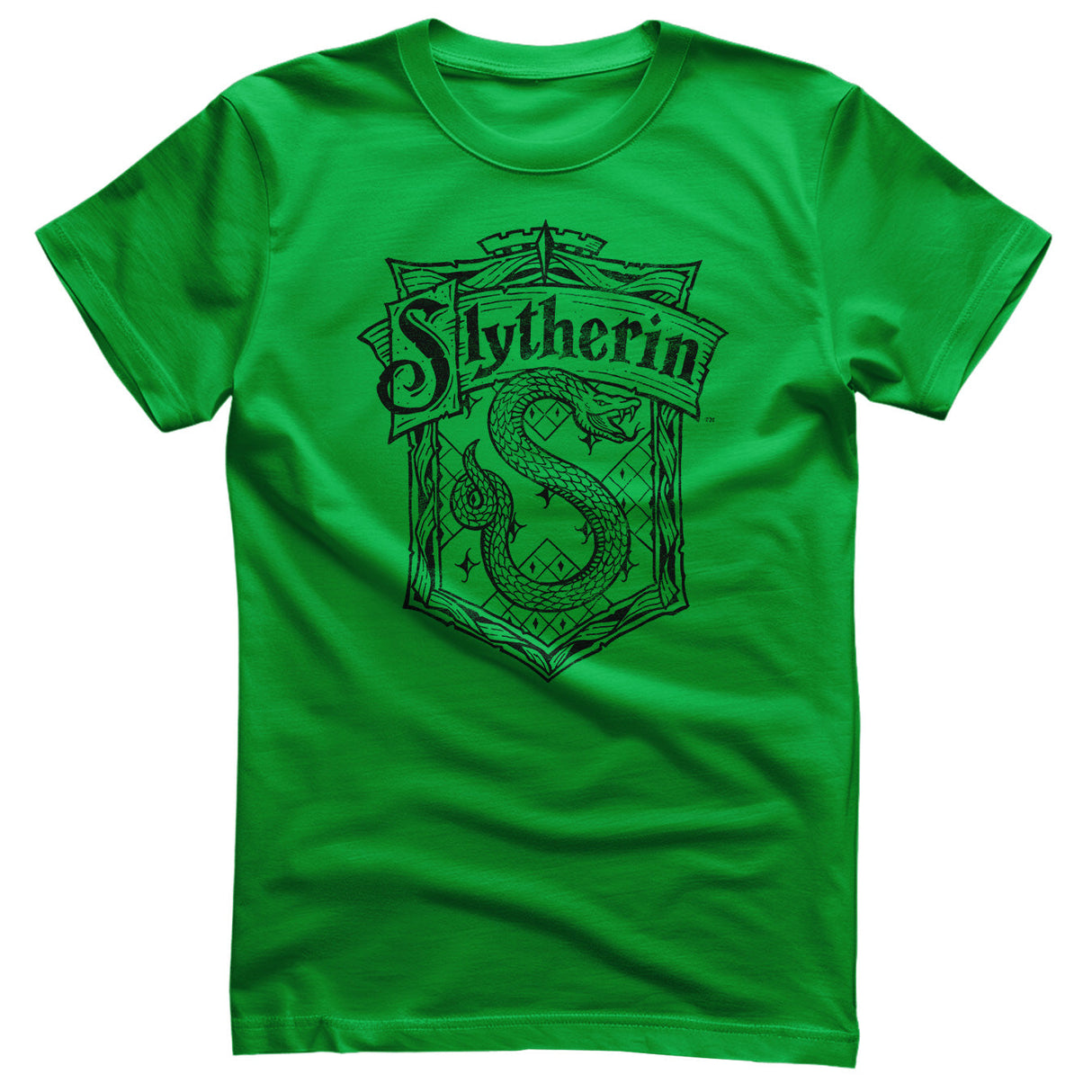 Harry Potter - Slytherin Washed Crest T-Shirt