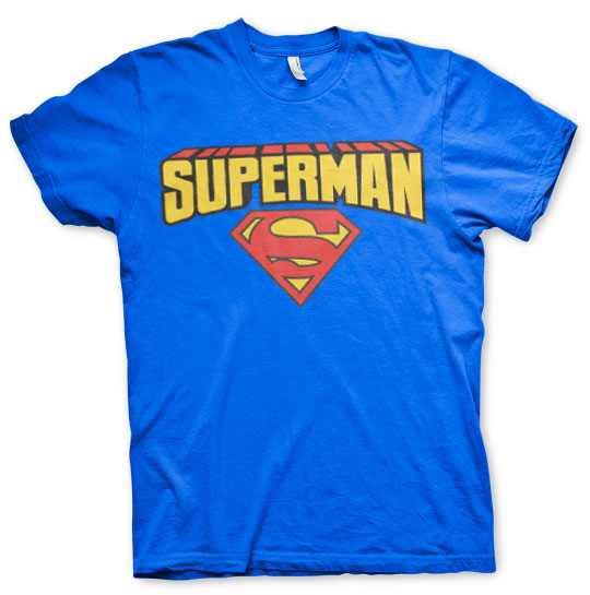 Superman Blockletter Logo T-Shirt