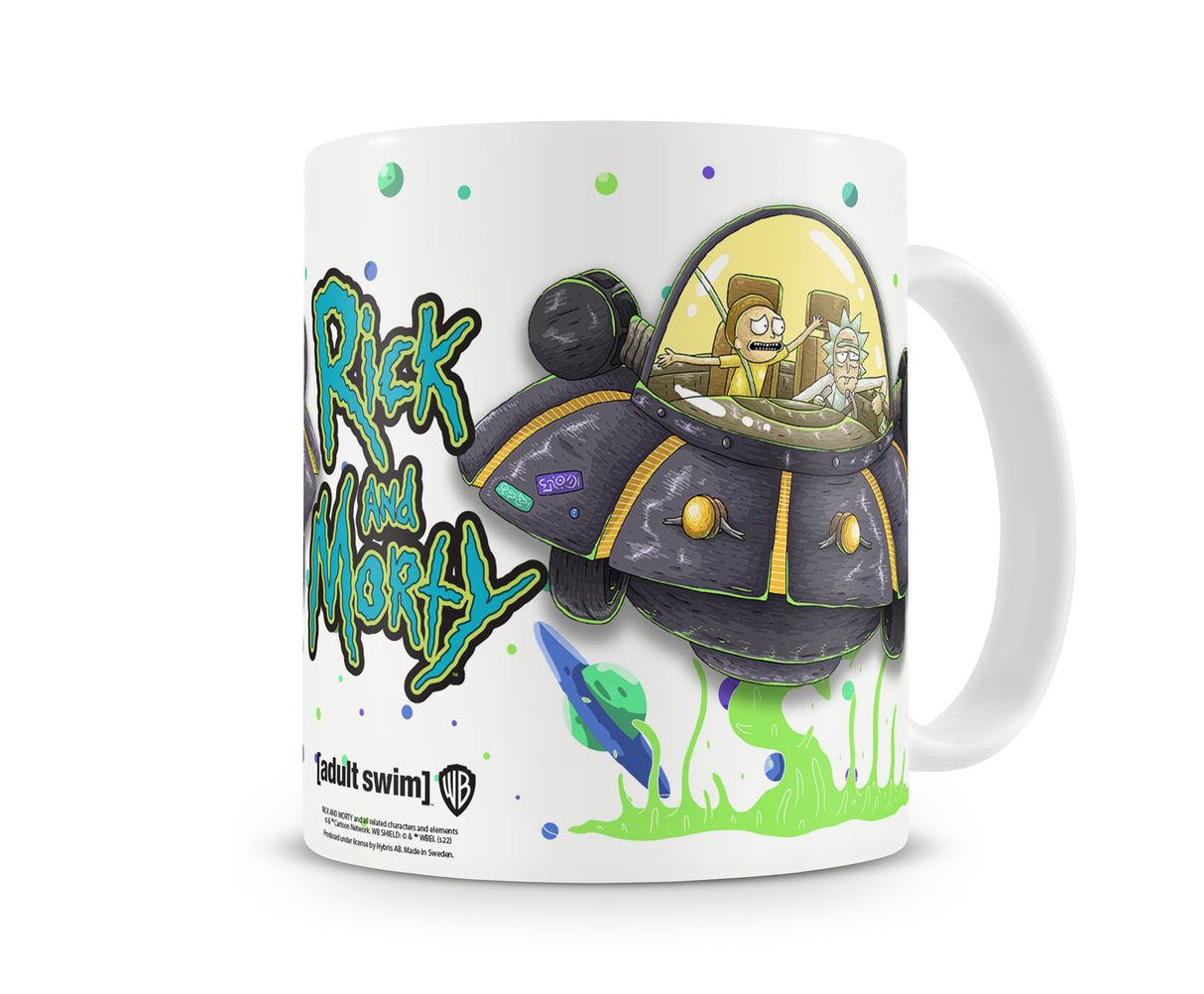 Rick And Morty Spaceship Coffee Mug